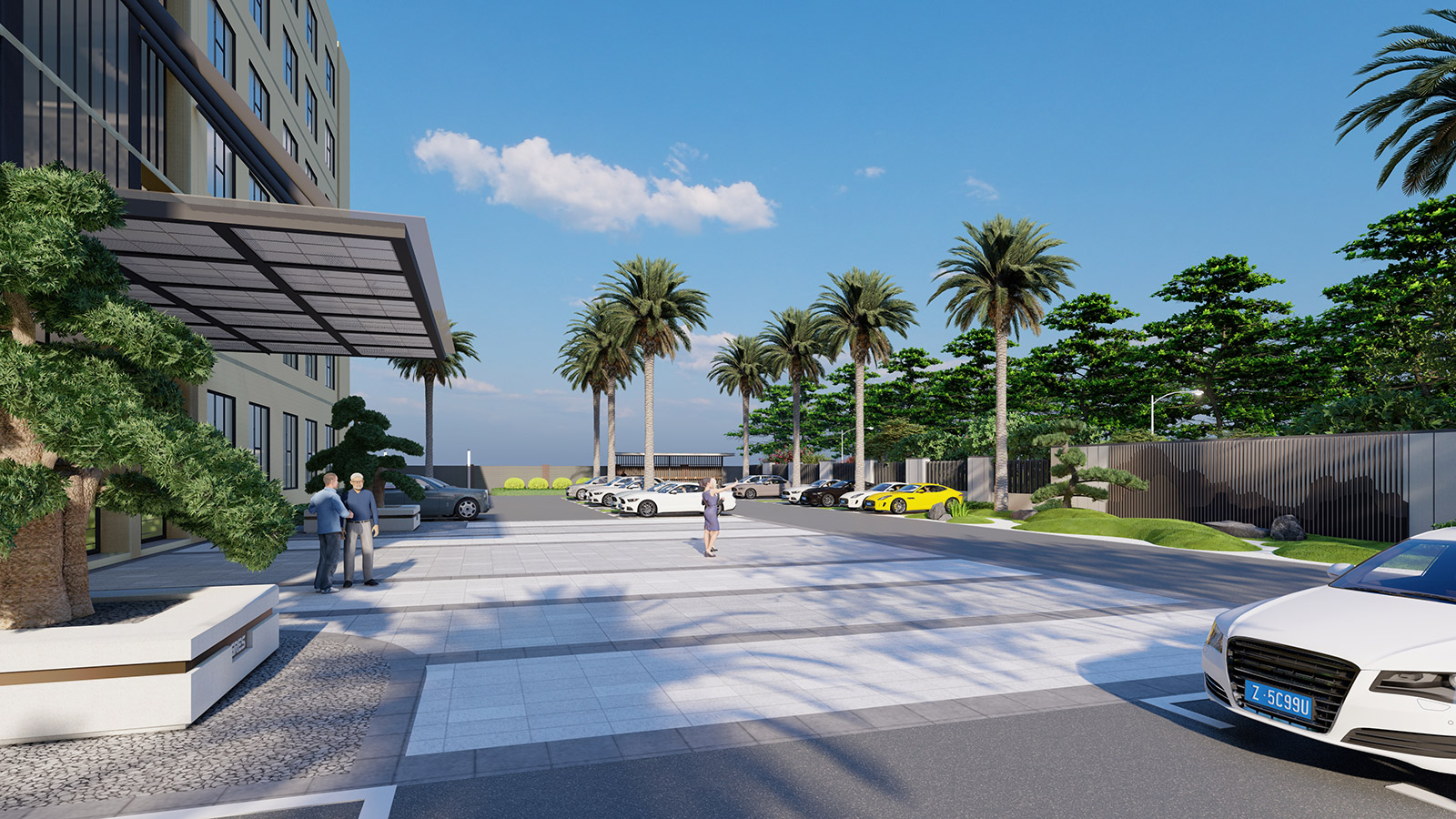 智能設備公司園林景觀方案設計案例效果圖1