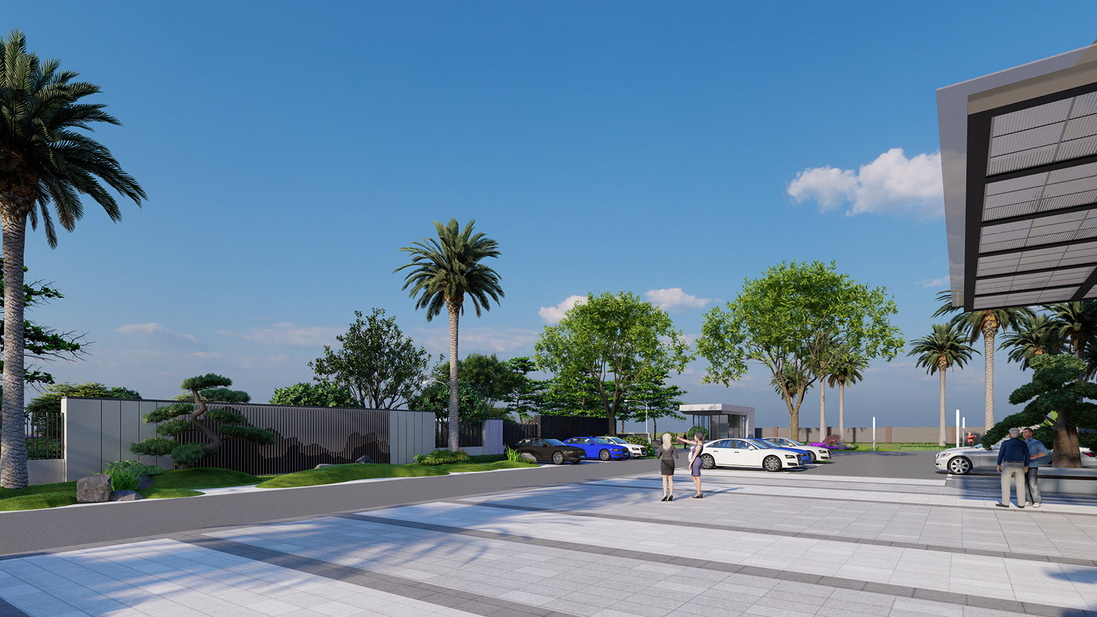 智能設備公司園林景觀方案設計案例效果圖3