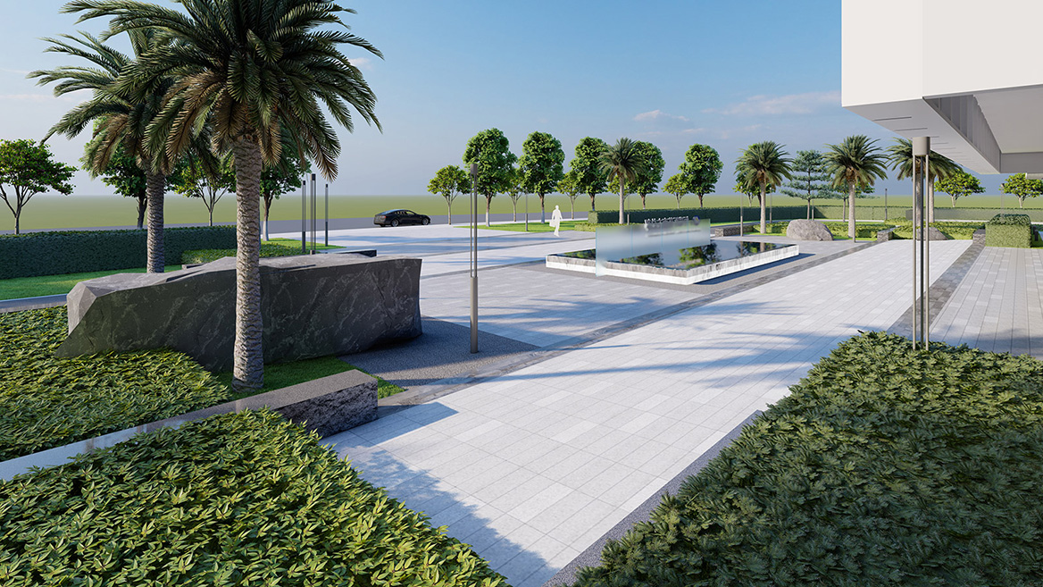 醫(yī)藥集團南方總部項目景觀設計案例9