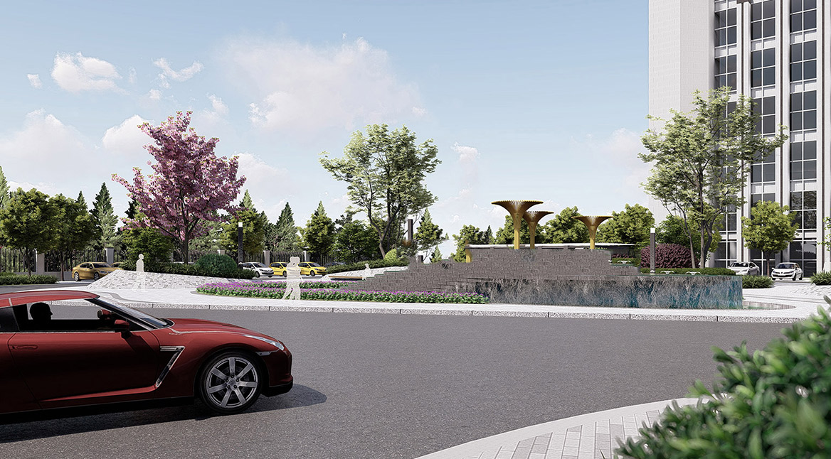 智能產(chǎn)業(yè)園景觀設(shè)計圖3